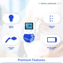 Load image into Gallery viewer, FD300 Fetal Doppler, Blue
